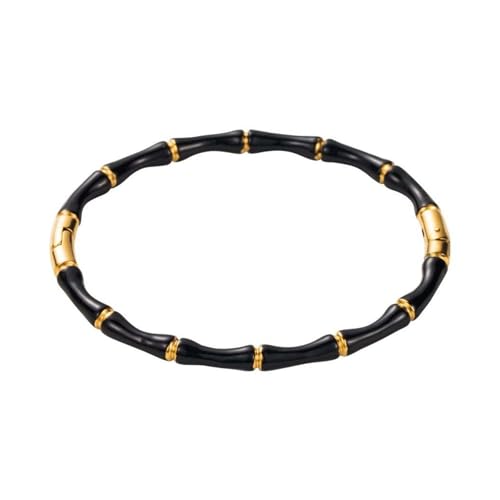 Image of SALVE Openable Bamboo Stainless Steel Bracelet for Women Stylish | Bangle Bracelet Kada, Aesthetic Accessories for Girls Bracelet | Minimal Jewellery for Women Chic Golden Bracelet