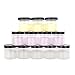 4 oz Plastic Jars with Lids - Lotion and Cosmetic Containers with Lids- Empty Plastic Cream Jars for Scrubs, Lotions, Cosmetic and Butters (12 Pack) (Black)