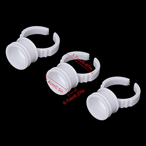 Pigment Rings -Combofix 300PCS Tattoo Ring Ink Cup Paint Ring for Tattoo Artists Perfect for Inking Ideal for Professional Use Durable Easy to Use Essential Tattooing Supplies (Medium) - Image 3