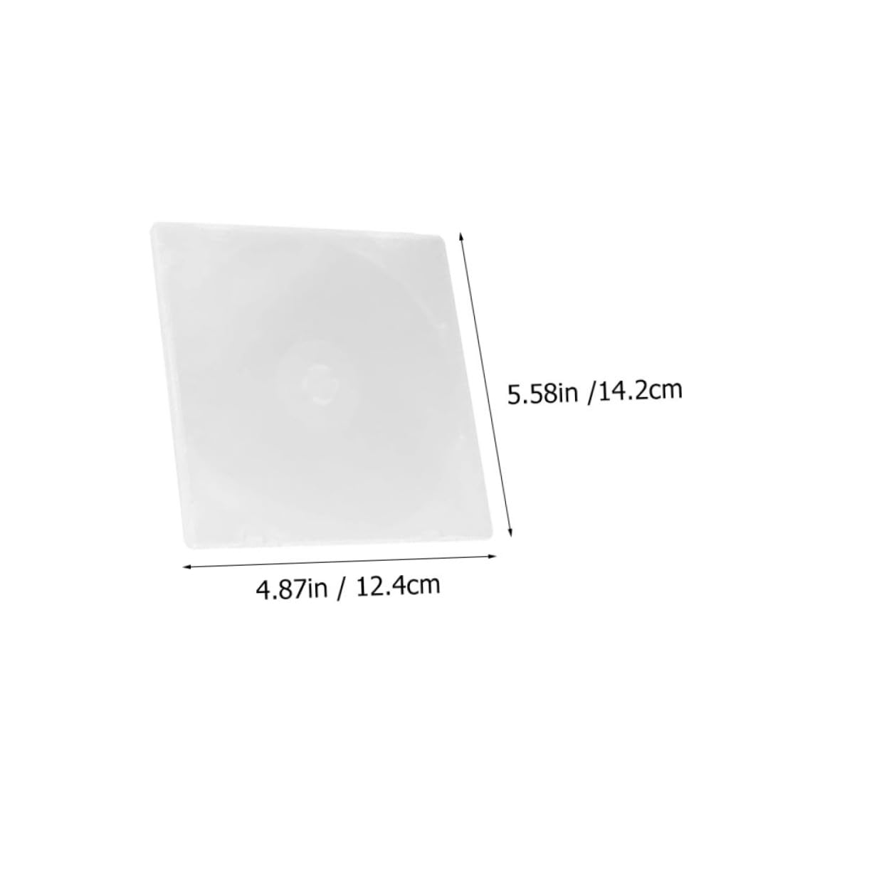 Alipis 10Pcs Transparent CD Cases Plastic DVD Holders for CD Storage Protects from Scratching Music Lovers Travel Friendly Accessory