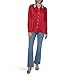 KARL LAGERFELD Paris Women's Button Down, Admiral Red, Large