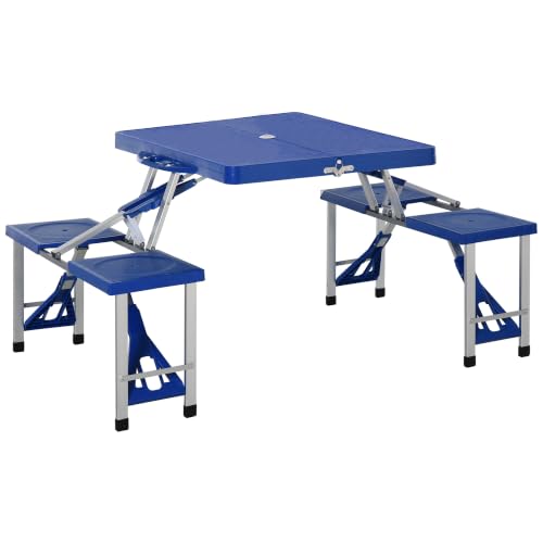 Mesa Maleta Outsunny de plástico