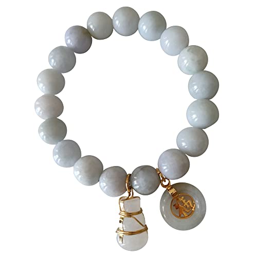 Jade Bracelet For Women Bangle Charms Natural Gemstone Beads With Pendant Gems Coin Lucky And Gourd Powerful Thai Prosperity Success In Life Trade #TOP16