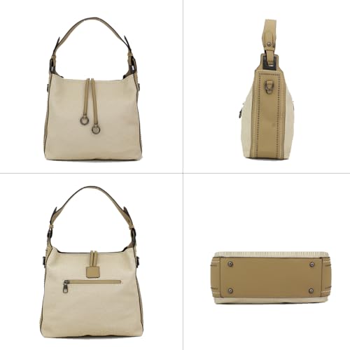 Image of Designer Soft Leather Textured Large Capacity Shoulder Bag Trendy Crossbody Handbag For Women Bag Hobo Tote Purse