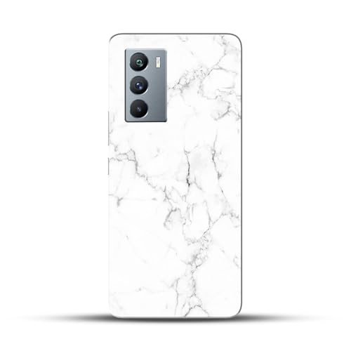 Image of COLORflow Back Cover Compatible with iQOO 9 SE 5G | Beautiful White Marble | Designer Printed Hard CASE Bumper Back Cover Compatible with iQOO 9 SE 5G