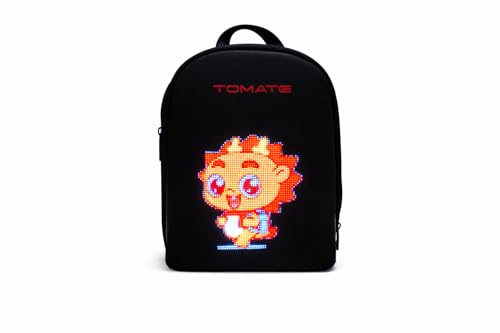 Mochila LED Personalizável com USB para Notebook até 13.3” Tomate MM-001 Compacta e Moderna (Preto)