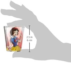 Silver Buffalo Disney Princess Featuring Snow White, Cinderella, Ariel, and Belle 4 Pack Mini Glasses, 1.5 Ounces - Image 3