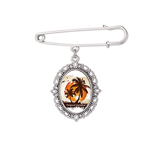 Broche cocotier M : redonnez vie à une robe ou un châle un peu triste