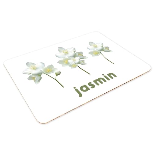 Napperons blancs lot de 4 sets de table liège jasmin - 3