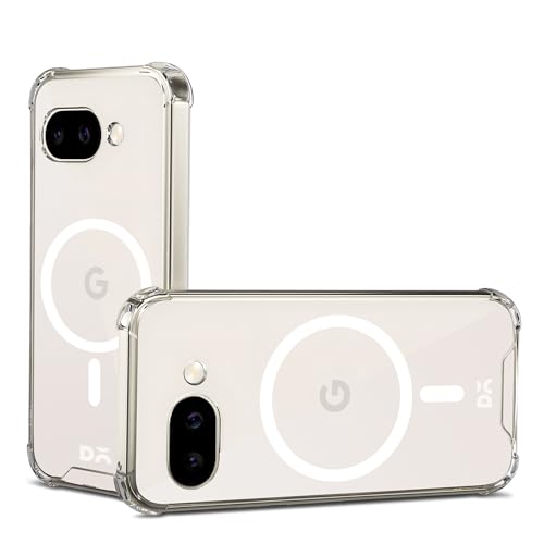 Image of DailyObjects Clear Magnetic Phone Case Cover Compatible with Google Pixel 9a | Wireless Charging Slim Back Cover | 2 Layer Edge Protection & Shockproof