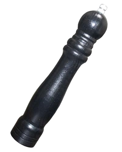 Pepper Grinder Salt Grinder Wooden Pepper Mill Grinder w/Adjustable Coarse,10 inch Tall Wood Refillable Manual Pepper Grinder Mill Peppermill for Black Peppercorn