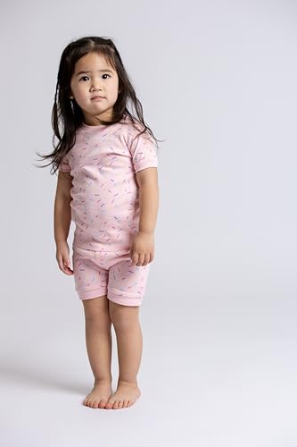 Image of monica + andy unisex-baby Organic Two-piece Shorty Pajama Set