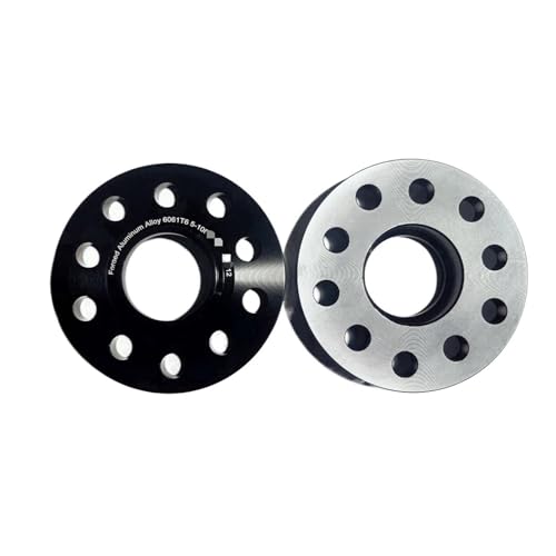 Entretoise de roue double entraxe PCD 5x100 5x112 en finition noire anodisée pour Volkswagen