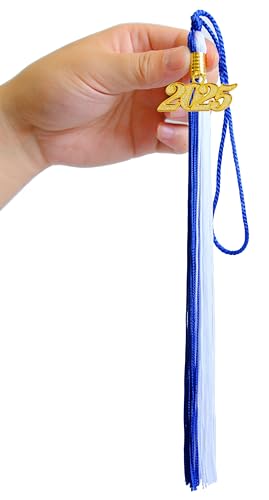 Image of 2025 Tassel Graduation, Blue and White Tassel 2025