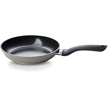 Fissler Essential 9.5 Inch Ceramic Nonstick Frying Pan, Orbit Black Interior with Warm Grey Exterior, Easy Release, Made Without Added PFAS/PTFE, Induction Compatible, Made in Germany