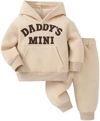 Toddler Baby Boy Fall Clothes Long Sleeve Hoodie Sweatshirts Pants Set Infant Winter Outfits image 3