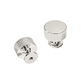 ZAUYX 10-Pack 1-1/8 Inch Knob Polished Nickel Cabinet Pulls Solid Heavy Duty Cabinet Pull is Suitable for Drawers Dressers Handles Kitchens Bathroom cabinets