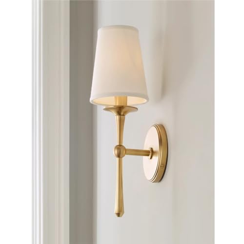 Lámpara de pared de cobre para sala de estar, estudio y pasillo interior 5