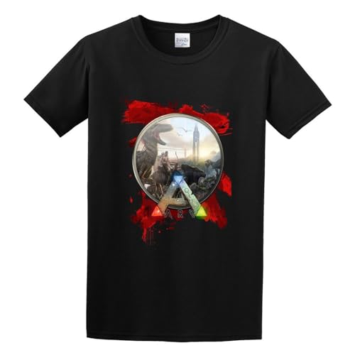 Ark Survival Evolved - Camiseta negra negra, Negro, L