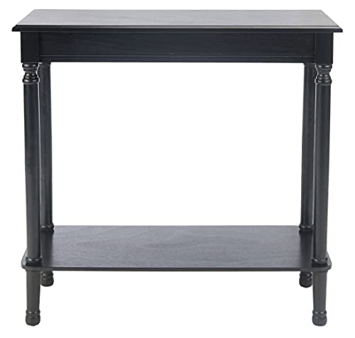 Safavieh Home Collection Tinsley Black Rectangular Bottom Shelf Console Table #TOP2