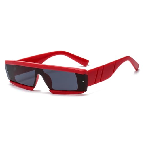 Lunettes de soleil tendance mode mixte monture cadre noir vert rouge UV400