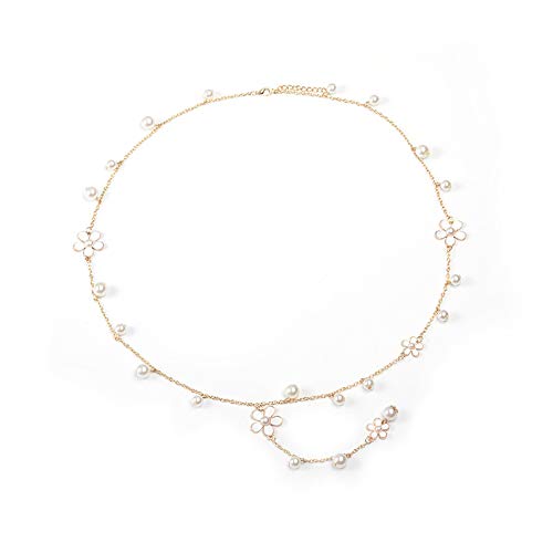 ARZONAI Fashion Exquisite Romantic Flower Tassel Necklace for Women and Girls