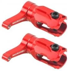 MICROHELI Precision CNC Aluminum Main Blade Grip (RED) - GOOSKY S1