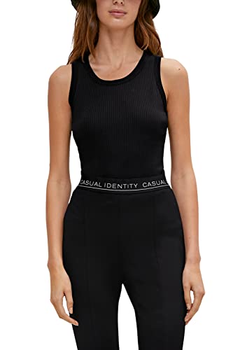 T-Shirt Comma femme taille 44 noir vêtement intemporel chic