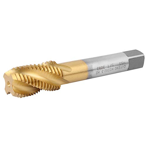 Macho M22 x 2,5 mm de flauta en espiral para procesar aleaciones sin roturas 6