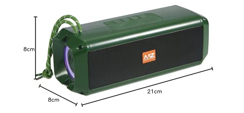 Image of MZ M415SP (Portable Bluetooth Speaker) Dynamic Thunder Sound with High Bass 10 W Bluetooth Speaker (Green, Stereo Channel)