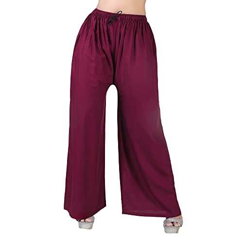 Image of Women's Relaxed Fit Rayon Palazzo