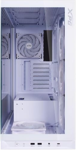 XPG Invader X BTF chasis de PC media torre blanco con ventiladores ARGB 3