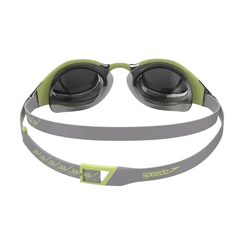 Image of Speedo Unisex Adult Fastskin Hyper Elite Hydroscopic Curved Mirror Lens Swim Goggles | Anti Fog Coated Lens | 100% UV Protection | Adjustable Strap with Tensioning Scale
