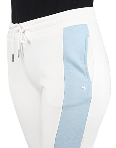 Image of Monte Carlo Womens Blend Poly Navy Blue Solid Hood Tracksuit