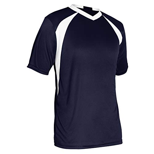 Champro Sweeper Lightweight Youth Soccer Jersey, Blue, Medium