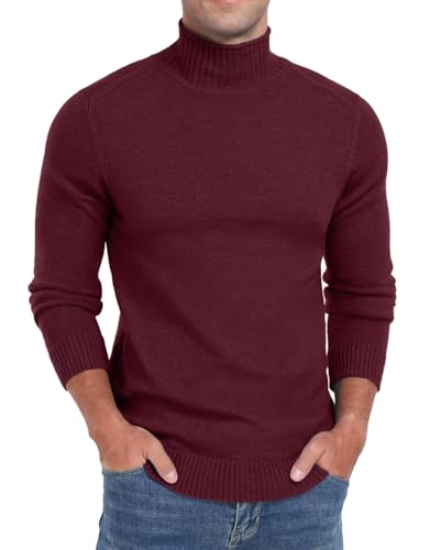 Sailwind Mens Knitted Pullover Sweater Casual Mock Turtleneck Raglan Sweater2