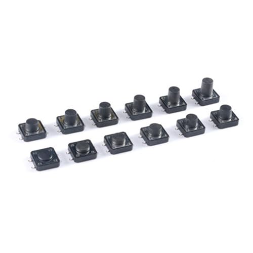 Interruptor SMD 12x12x5 mm pulsador tactil de 4 pines para placas de circuito electronico de precision