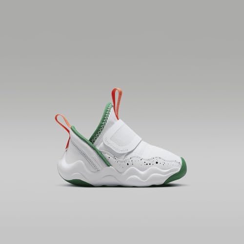 Jordan 23/7 Baby/Toddler Shoes (DQ9294-018, Football Grey/White/Orange Blaze/Pine Green) Size 63