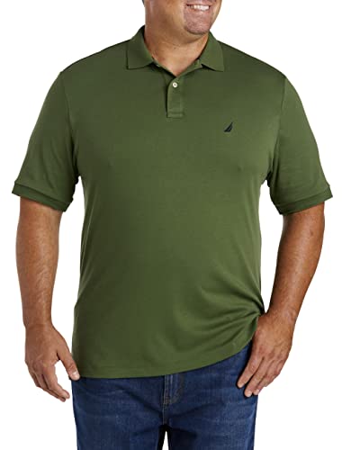 Nautica Polo de algodón Suave y Liso de Manga Corta para Hombre, Talla Grande y Alta, Color Bosque de pinos, Talla 2X, Bosque de pinos, 2X Grandes