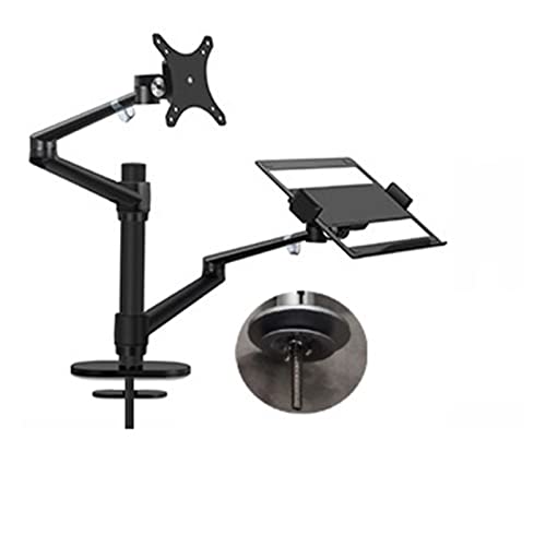 Soporte for computadora portátil y monitor contra el dolor cervical en oficina