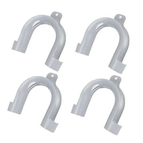 Nvguoes 4Pcs Washing Machine Drain Hose Holder Hook U Shape Washer Dishwasher Drain Hose Hook for Secure Drainage U Shaped Drain Hose Hook