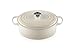 Produktbild Le Creuset Signature Gusseisen-Bräter mit Deckel, Ø 29 cm, Oval, Für alle Herdarten und Induktion geeignet, Volumen: 4,7 l, 4,675 kg, Meringue, 21178297164430
