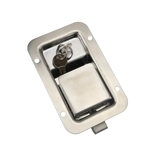 Stainless Steel Flat Lock Industrial Electrical Distribution Box Cabinet Control Cabinet Panel Box Door Lock 1Pcs