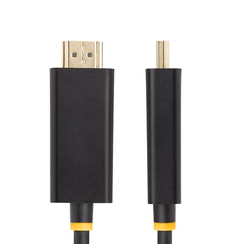 StarTech.com 6.6ft (2m) DisplayPort to HDMI Adapter Cable, 4K 60Hz with HDR, DP to HDMI 2.0b Cable, Active Video Converter - Image 3