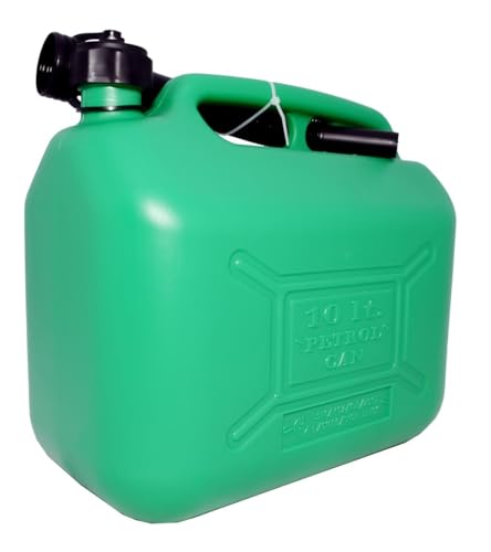 Hilka Tools 84809510 - Bote de combustible de plástico (10 L), color verde