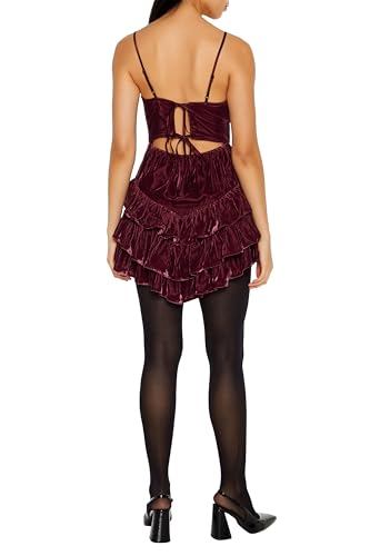 Robe velvet mini solution style rapide pour silhouette sculptée - 4