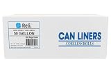 Reli. Premium 50 Gallon Trash Bags | 200 Count | Made in USA | Heavy Duty | Bulk | SuperValue | Clea