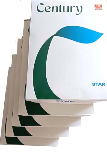 Image of Century Pulp & Paper Star A4 75 gsm White Copier Paper- Pack of 5 Reams (5 x 500 Sheets)