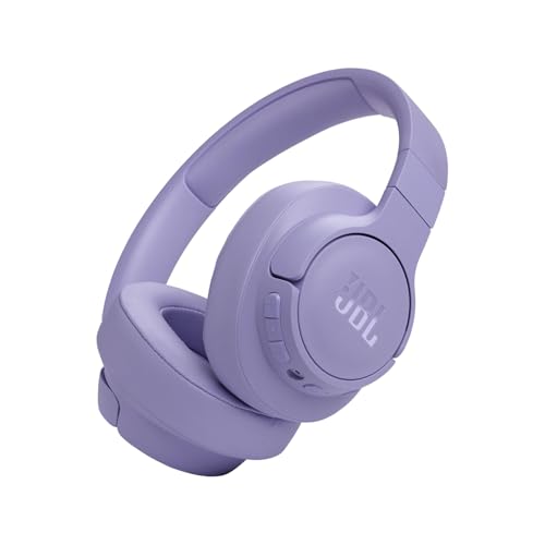 JBL TUNE 770NC - Adaptive Noise Cancelling with Smart Ambient Wireless Over-Ear Headphones, Bluetooth 5.3, Up to 70H battery life with speed charge, Lightweight, comfortable & foldable design (Purple) by JBL - Used condition - CA$159.50