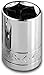 SK Professional Tools 43712 1/2 in. 12 6-Point Metric Standard Chrome Socket â€“ 13mm, Cold Forged Steel Socket with SuperKrome Finish, Made in USA